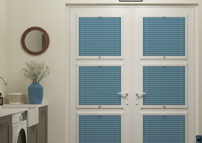Pleated, Stone Blue - Perfect Fit Blind - Image 5